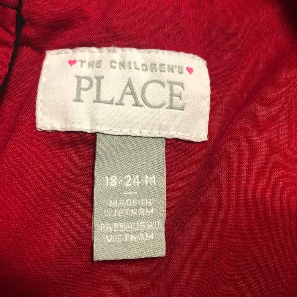 Buffalo Plaid red/black The Children’s Place lined dress 18-24 Months - Picture 8 of 8